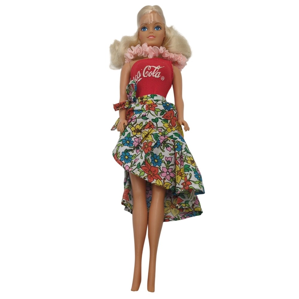 Vintage 1986 Coca-Cola Fashion Doll Hawaii Lei New No. 4020 BBI Toys 11.5"